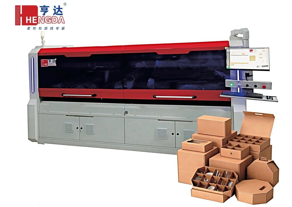 HD2508-U. Гибкий станок для изготовления гофрированных картонных коробок