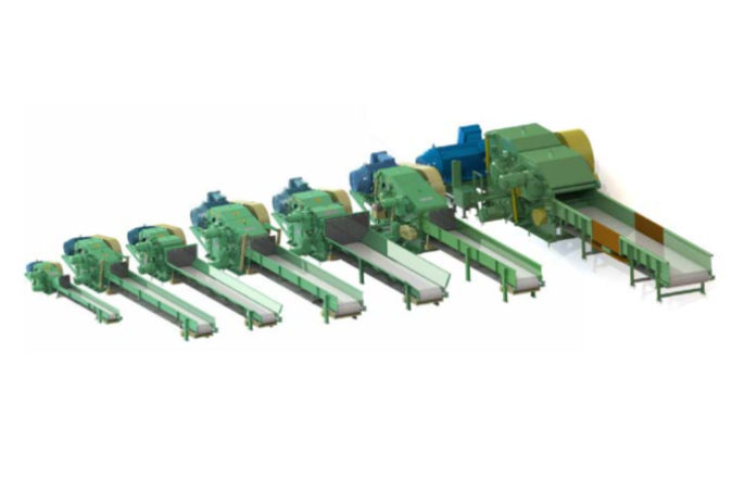 Стационарные барабанные рубительные машины