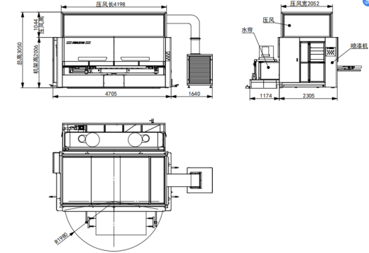 Автоматическая покрасочная камера для покраски дверей и фасадов