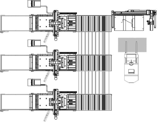 Ячейка обрабатывающих центров ЧПУ на раскрое 