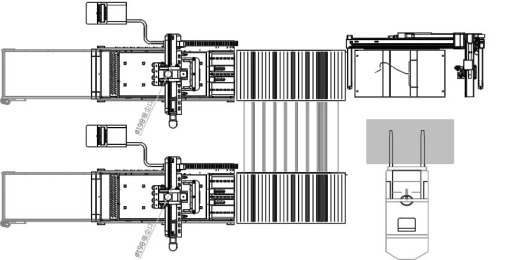 Ячейка обрабатывающих центров ЧПУ на раскрое 