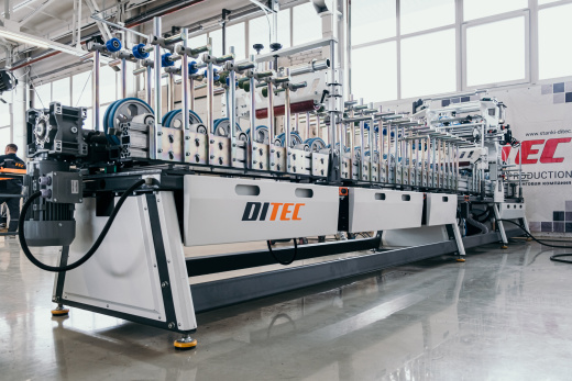 Станок окутывания профильных погонажных изделий DITEC Line 6000/А PUR