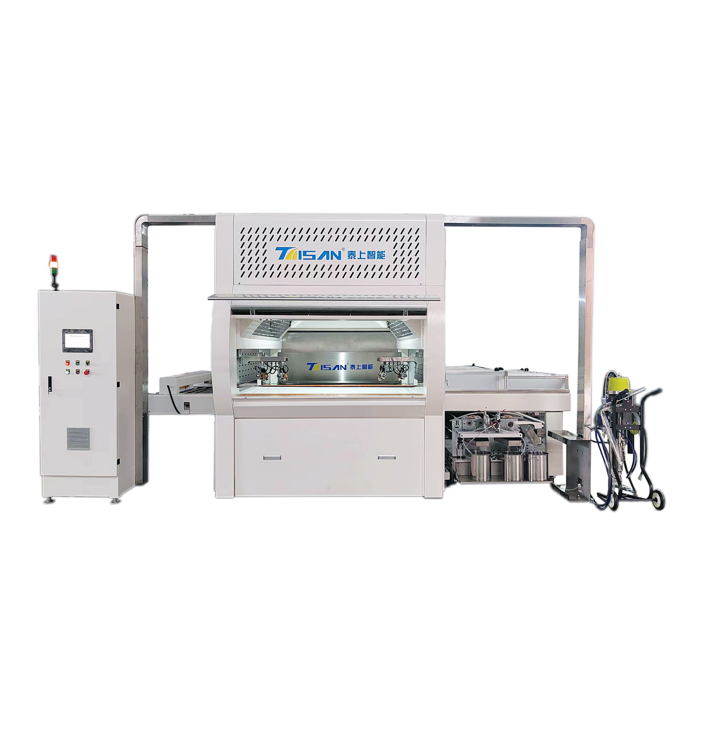 Автоматический возвратно-поступательный окрасочный станок для дверей, фасадов и мебели TS-1420#